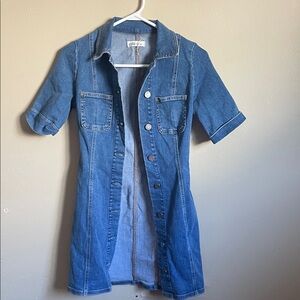 Zara Blue Denim Dress